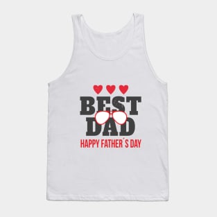 Best Dad Happy Father's Day Funny Gift Father's Day Tank Top